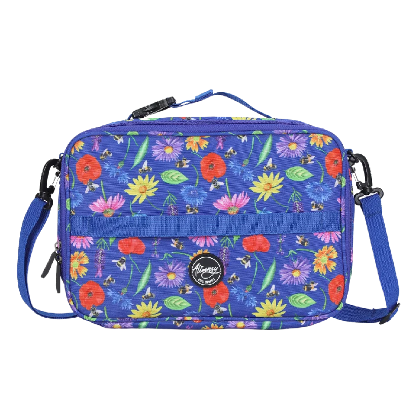 Cozy Handbags With Clearance Prices Small Insulated Lunch Bag Bees & Wildflowers