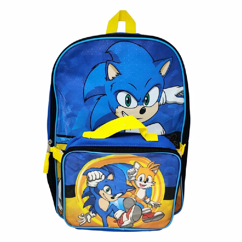 High-Quality Bags On Flash Sale Sonic 16 Inch Backpack with Lunch Bag