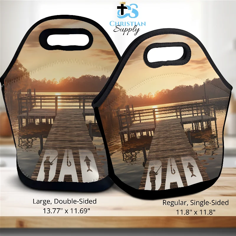 Cozy Handbags With Clearance Prices Fishing with Dad Lake Lunch Bag