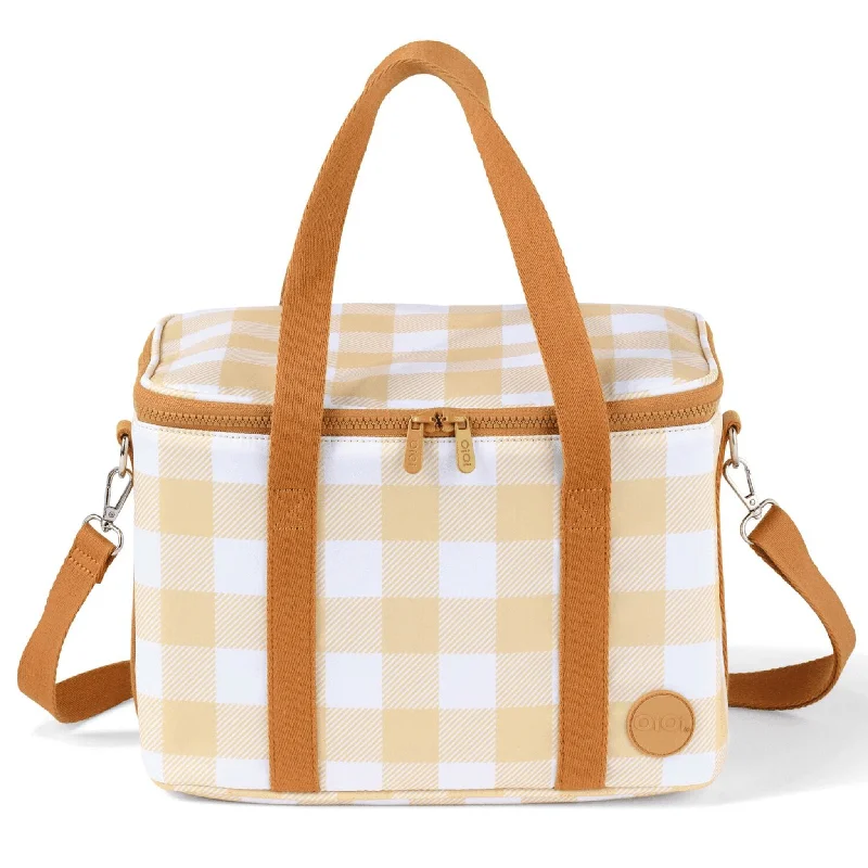 Luxury Bags On Sale Maxi Insulated Picnic Bag/Pumping Bag - Beige Gingham