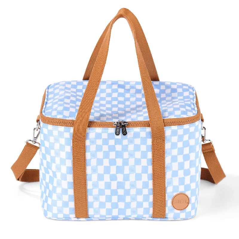 Festival Bags For Concerts And Events Maxi Insulated Picnic Bag/Pumping Bag - Blue Check