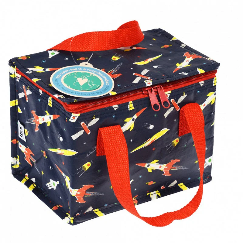 Trendy Bags For Women And Men In 2025 Rex Insulated Lunch Bag - Space Age Rocket